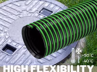 Furtun asenizare 100mm Moldova, Шланги ассенизаторские, Furtun PVC vidanja — फ़ोटो 2