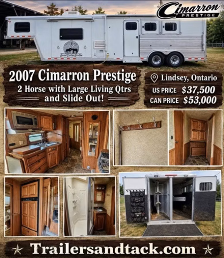 2006 Cimarron Trailers Prestige Gooseneck Horse Trailer