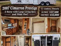 2006 Cimarron Trailers Prestige Gooseneck Horse Trailer — 照片 1