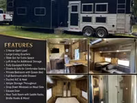 2017 Trails West Sierra Prestige 831 Gooseneck Horse Trailer — 照片 1