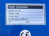 Tocator de furaje si cereale MS-350 /3kw — 照片 4