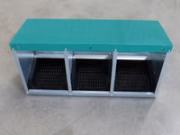 Cuibar pentru găini cu colector de ouă Des Champs MG03 (3 sectiuni) — photo 2