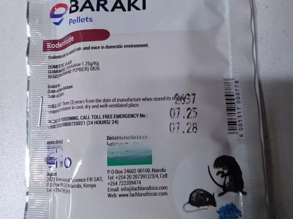 Baraki Rat and Mice Pellets Bait Rodenticide 10grams